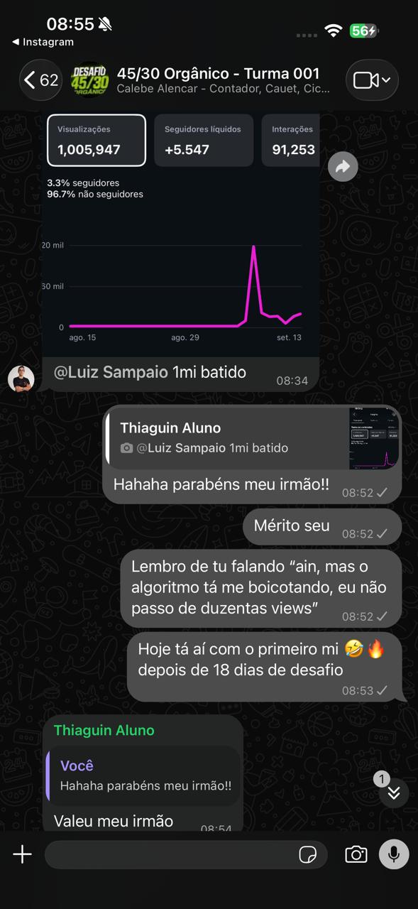 Print de resultado de aluno